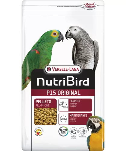 Versele-Laga NutriBird P15 Original 3kg Fenntartó pellet almával óriás papagájoknak