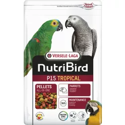   Versele-Laga NutriBird P15 Tropical 3kg Fenntartó pellet trópusi gyümölcsökkel óriás papagájoknak