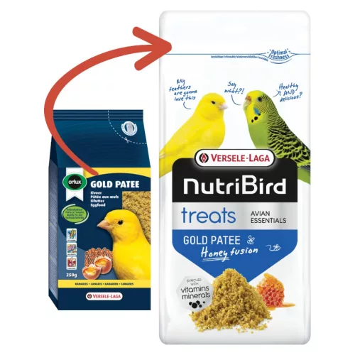 Versele-Laga NutriBird Treats Gold Mézes tojásos általános lágyeleség madaraknak 250g [5]