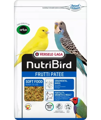 Versele-Laga NutriBird Frutti Gyümölcsös lágyeleség kistestű madárnak 1kg