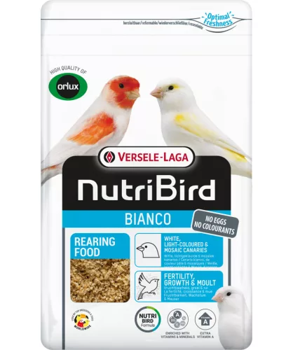 Versele-Laga NutriBird Rearing-Food Bianco tenyésztáp világos és mozaikos kanáriknak 1kg