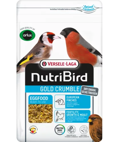 Versele-Laga NutriBird Gold Crumble European Finche morzsa eledel őshonos madaraknak 800g