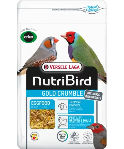 Versele-Laga NutriBird Gold Crumble Tropical Finches morzsa eledel trópusi pintyeknek 1kg