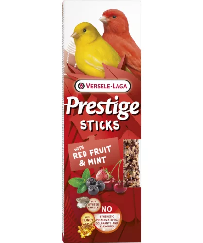 Versele-Laga Prestige Sticks Kanári magrudak piros gyümölccsel és mentával - 2db 60g