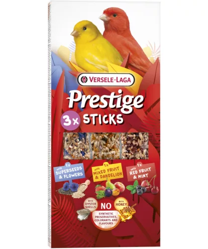 Versele-Laga Prestige Sticks Kanári magrúd hármas vegyes csomag - 3db 90g