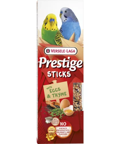 Versele-Laga Prestige Sticks Papagáj magrúd tojással és kakukkfűvel - 2db 60g