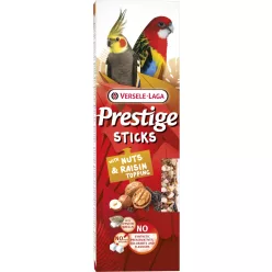   Versele-Laga Prestige Sticks Nagy papagáj rudak diós-mazsolás feltéttel - 2db 140g