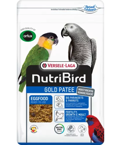 Versele-Laga NutriBird Gold Patee Big Parakeets & Parrots lágyeleség nagy és óriáspapagájoknak 10kg