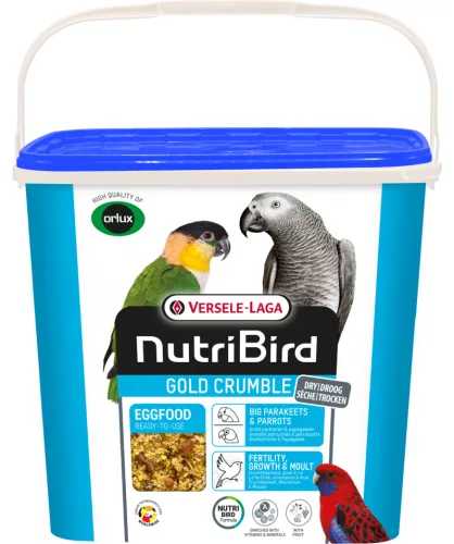 Versele-Laga NutriBird Gold Crumble Big Parakeets & Parrots morzsa eledel 4kg