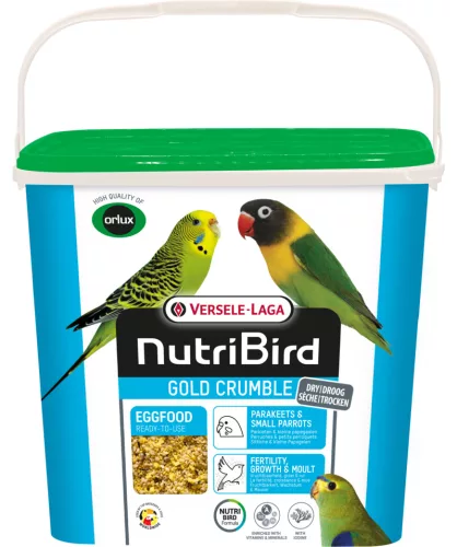 Versele-Laga NutriBird Gold Crumble Parakeets & Small Parrots morzsa eledel papagájoknak 4kg