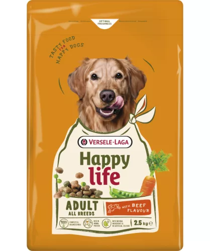 Versele-Laga Happy Life Adult Beef 2,5kg száraz kutyatáp