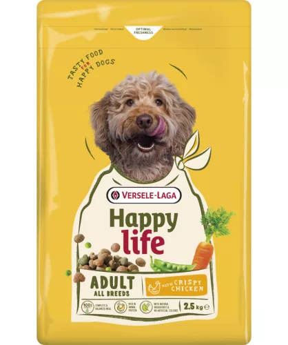 Versele-Laga Happy Life Adult Chicken 2,5kg száraz kutyatáp