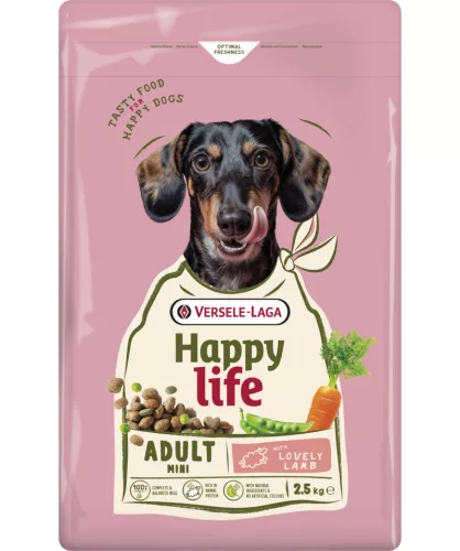 Versele-Laga Happy Life Adult Mini Lamb 2,5kg száraz kutyatáp