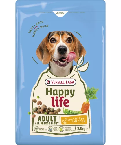 Versele-Laga Happy Life Adult Light Chicken 2,5kg száraz kutyatáp