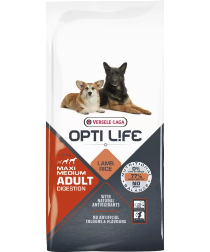 Versele-Laga Opti Life Adult Digestion Medium&Maxi 12,5kg szárazkutyatáp