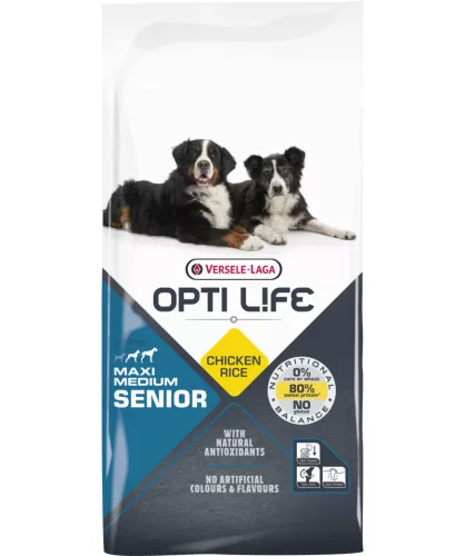Versele-Laga Opti Life Senior Medium&Maxi 12,5kg száraz kutyatáp