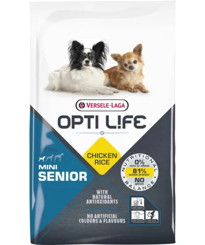 Versele-Laga Opti Life Senior Mini 7,5kg száraz kutyatáp