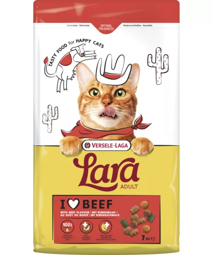 Versele-Laga Lara Adult Beef Flavour 7kg száraz macskaeledel