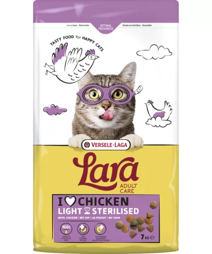 Versele-Laga Lara Adult Sterilised-Indoor Chicken 7kg száraz macskaeledel