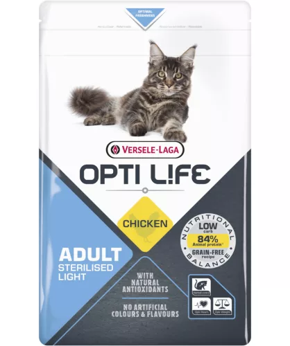 Versele-Laga Opti Life Cat Sterilised-Light száraz macskatáp 1kg