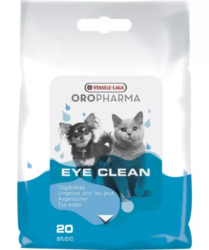 Versele-Laga Oropharma Eye Clean Cat & Dog 20db - Nedves szemtörlőkendő