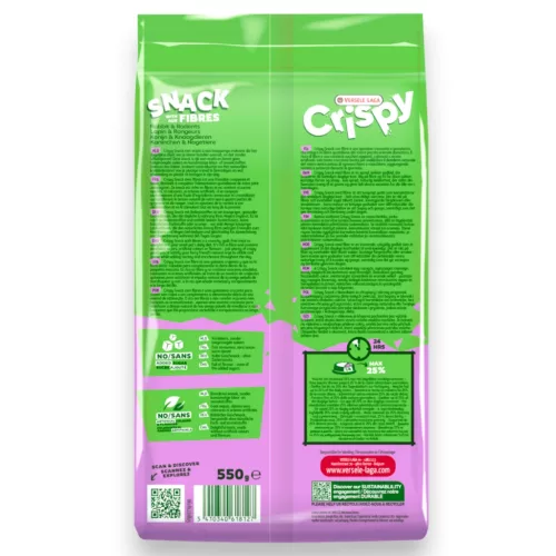 Versele-Laga Crispy Snack Fibres rágcsáló csemege 550g