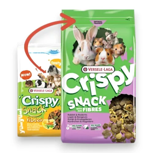 Versele-Laga Crispy Snack Fibres rágcsáló csemege 550g