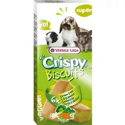   Versele-Laga Crispy Biscuits small animals vegetables 6db rágcsáló süti 70g