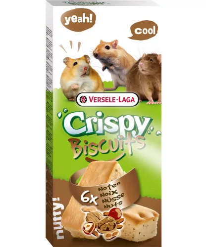 Versele-Laga Crispy Biscuits small animals nuts 6db rágcsáló süti 70g