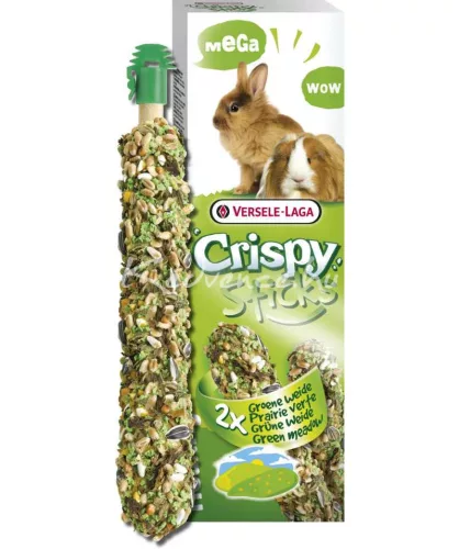 Versele-Laga Crispy Mega Sticks Rabbit-Guinea Pig GreenMeadow 2db rágcsáló magrúd 140g