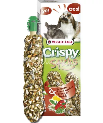 Versele-Laga Crispy Sticks Rabbits-Chinchillas Herbs 2db rágcsáló magrúd 110g