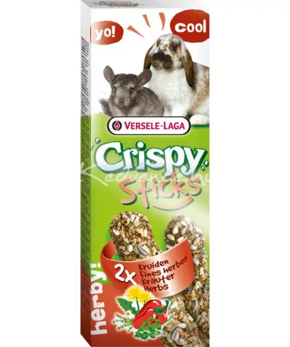Versele-Laga Crispy Sticks Rabbits-Chinchillas Herbs 2db rágcsáló magrúd 110g
