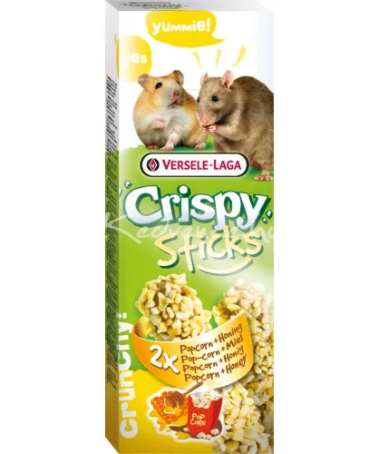 Versele-Laga Crispy Sticks Hamsters-Rats Popcorn&Honey 2db rágcsáló magrúd 100g