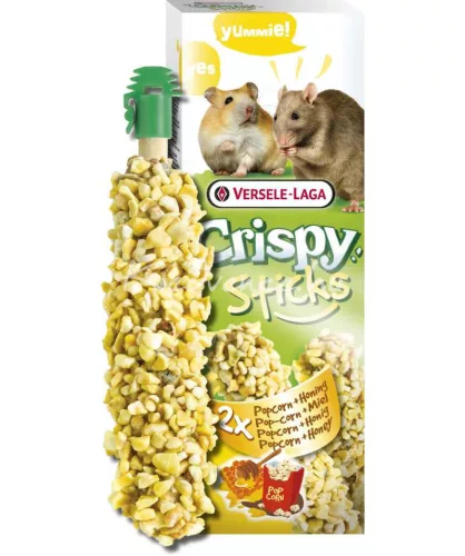 Versele-Laga Crispy Sticks Hamsters-Rats Popcorn&Honey 2db rágcsáló magrúd 100g