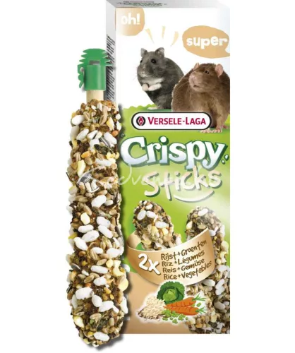 Versele-Laga Crispy Sticks Hamsters-Rats Rice&Vegetables 2db rágcsáló magrúd 110g [8]
