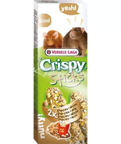 Versele-Laga Crispy Sticks Rats-Mice Popcorn&Nuts 2db rágcsáló magrúd 110 g