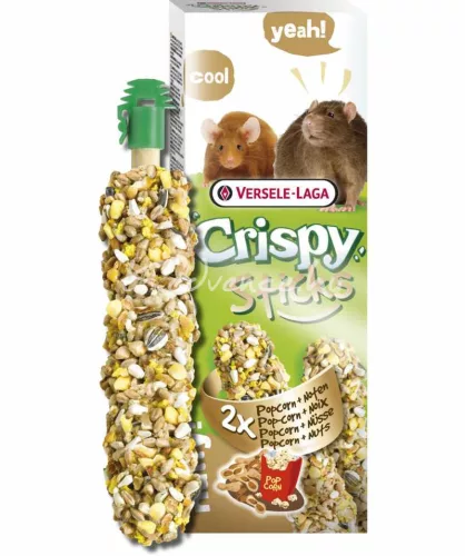 Versele-Laga Crispy Sticks Rats-Mice Popcorn&Nuts 2db rágcsáló magrúd 110 g