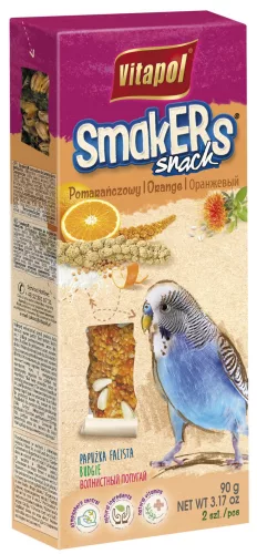 Vitapol Smakers dupla csemegerúd hullámos papagájnak naranccsal 90g