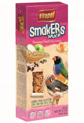 Vitapol Smakers dupla csemegerúd pintynek gyümölccsel 60g