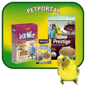 Hullámos és törpe papagáj eleségek